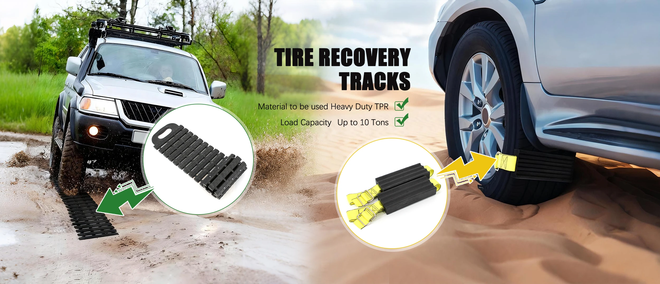 Quality Tire recovery tracks Supplier