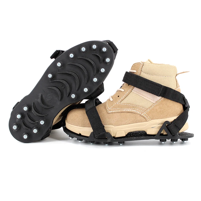 Adjustable Straps 17 Heat-treated Steel Insoles Ice Traction Cleats