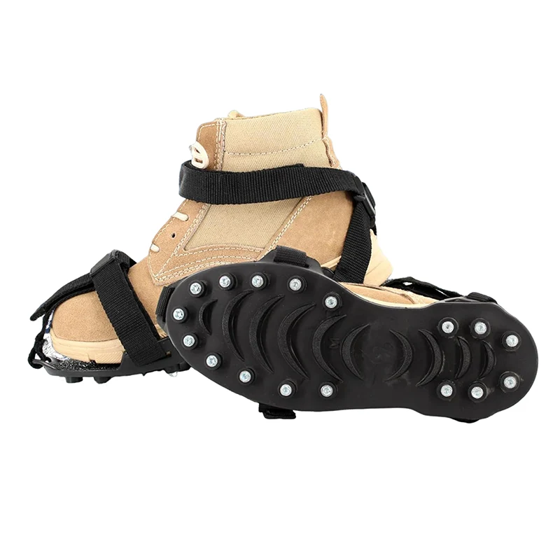Adjustable Straps 17 Heat-treated Steel Insoles Ice Traction Cleats