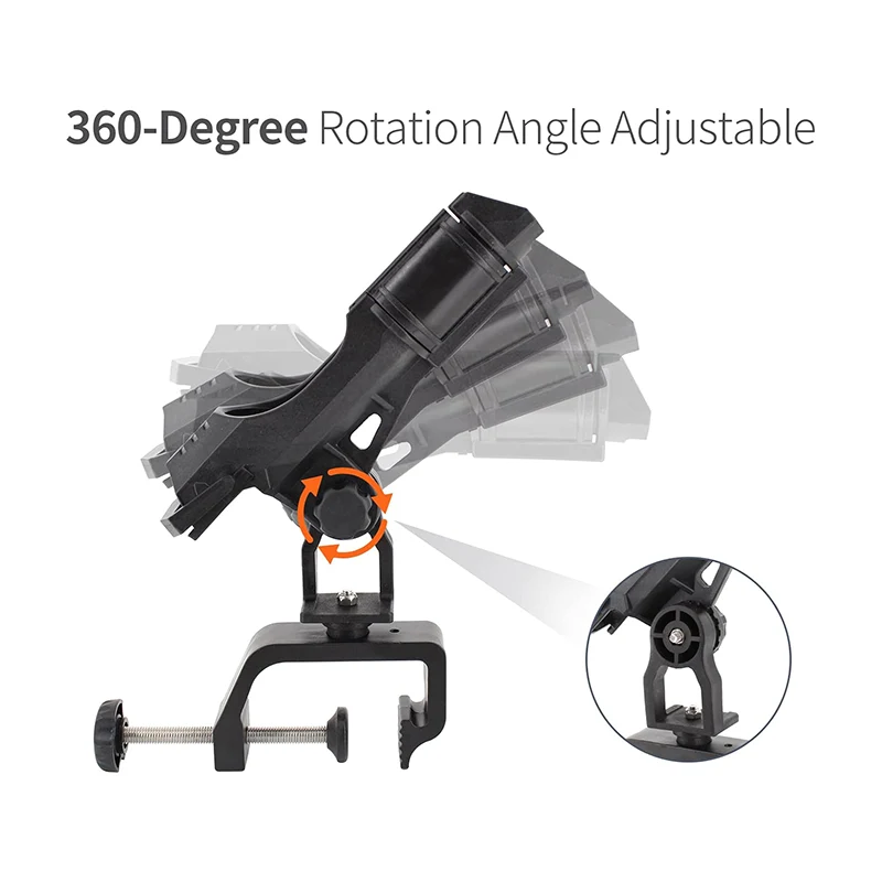 Fishing Pole Rod Holder with 360 Degree Adjustable Fishing Pole Rod Holder with 360 Degree Adjustable