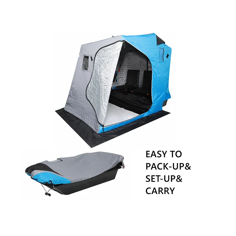 Windproof Ice Fishing Sled Shelter Tent