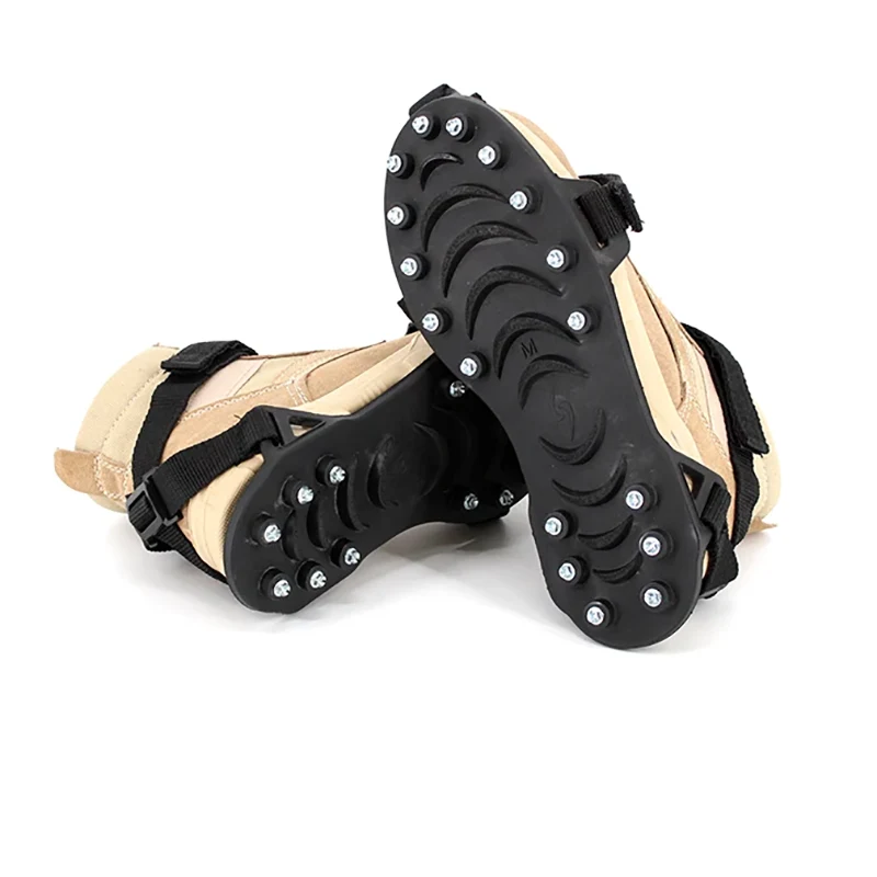 Adjustable Straps 17 Heat-treated Steel Insoles Ice Traction Cleats