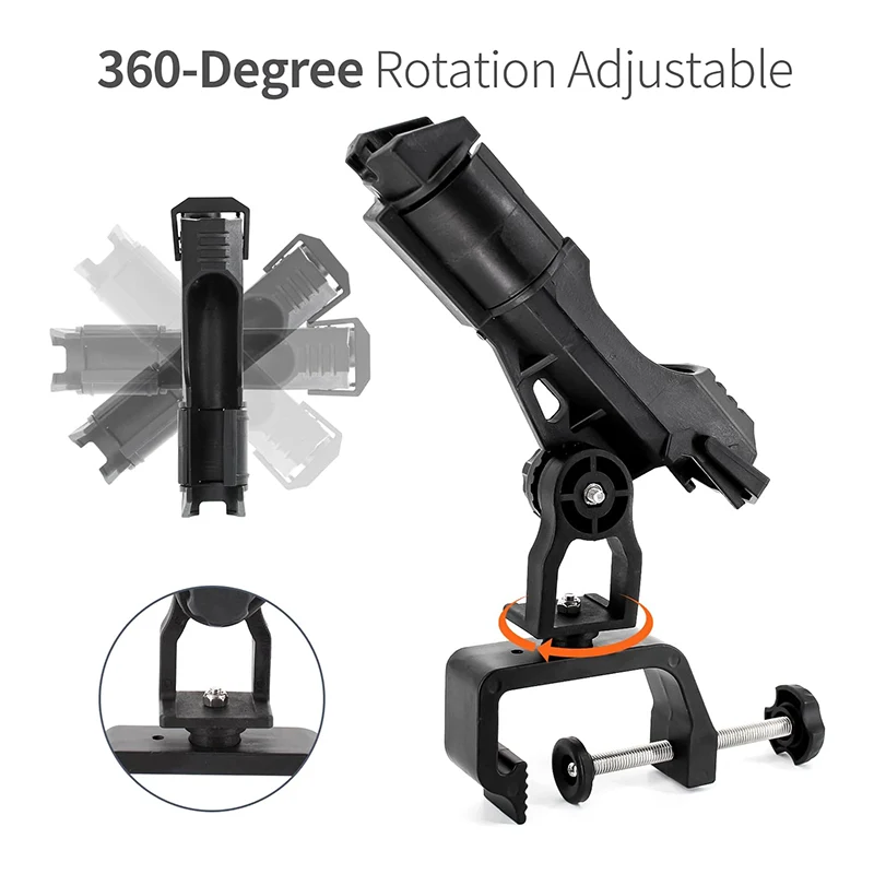 Fishing Pole Rod Holder with 360 Degree Adjustable Fishing Pole Rod Holder with 360 Degree Adjustable