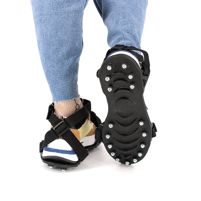 Adjustable Straps 17 Heat-treated Steel Insoles Ice Traction Cleats