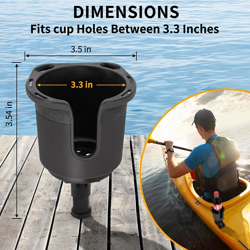 Kayak Drink Holder with Mount Bracket
