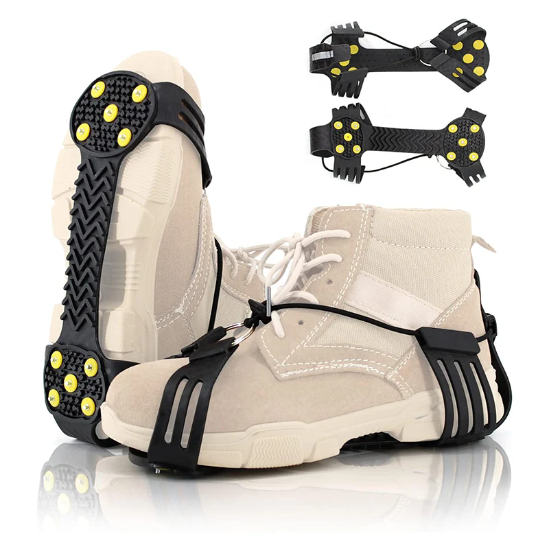 10 Steel Studs Anti-Slip Ice Cleats